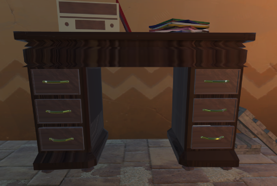 Bureau avec textures faites sur Unity