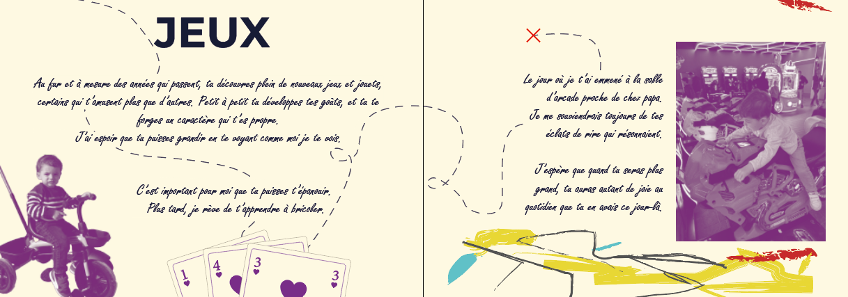 Première version des pages de mon sénior